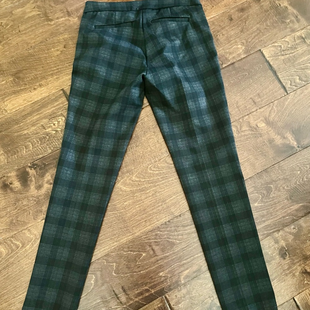 Eliane Rose Black and Grey Plaid Pants Size 4 - Picture 2 of 5